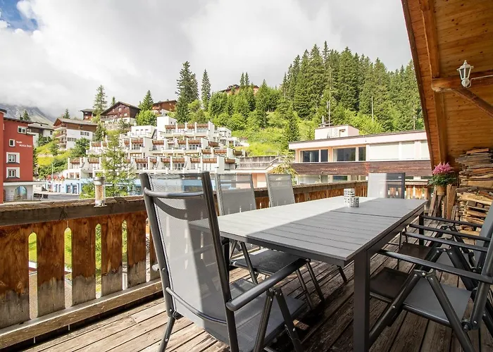 아파트 Penthouse Im Haus Padrun1-weisshornbahn-arosa Zentrum-top Lage 아로사