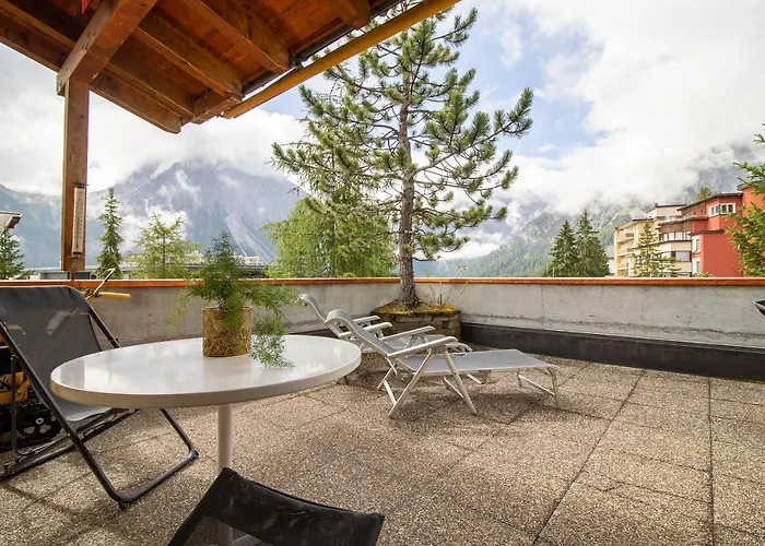 Penthouse Im Haus Padrun1-weisshornbahn-arosa Zentrum-top Lage 아파트